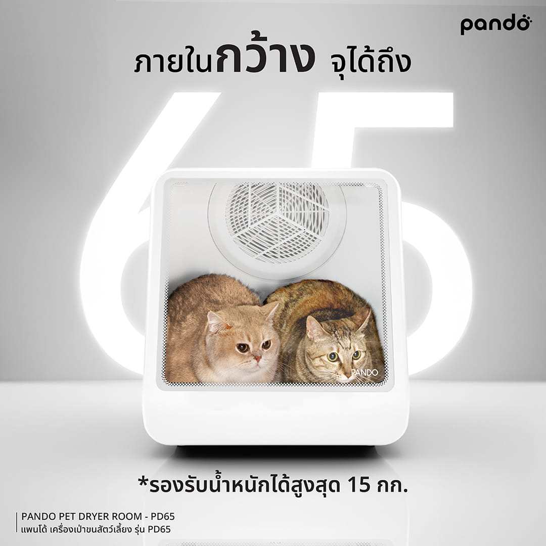 เครื่องเป่าขนสำหรับสัตว์เลี้ยง PANDO รุ่น PD65_3